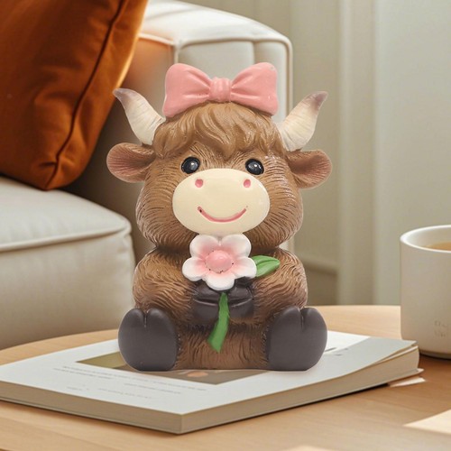 3xspring cow statue cute - ,