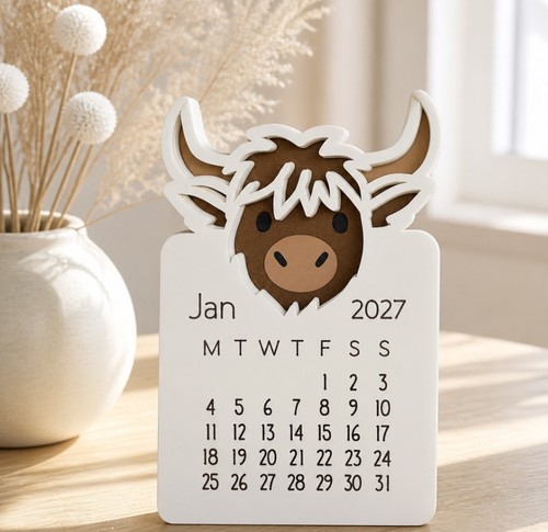 Highland cow 2027 calendar - highland,