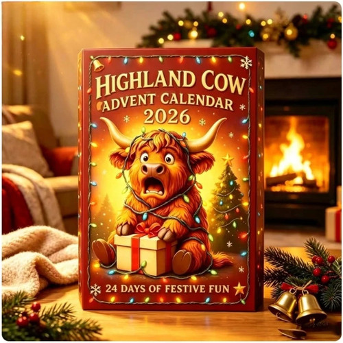 Highland cow christmas advent - cow,