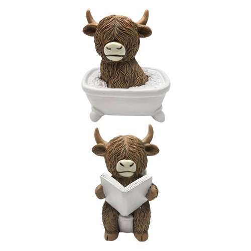Highland cow bathroom figurine - highland,