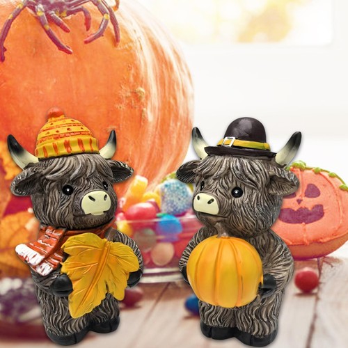Autumn highland cow - autumn,