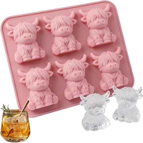 Mini highland cow ice - ice, cube