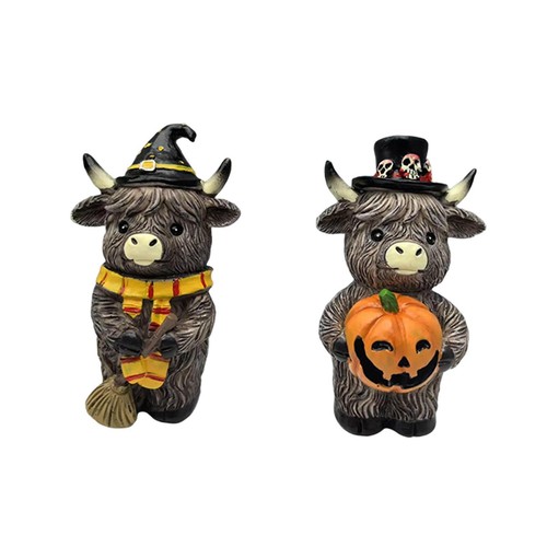 2pcs autumn highland cow - 2pcs,
