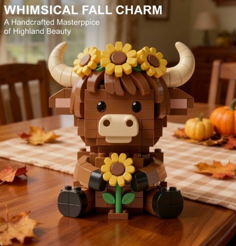 Highland cow moc building - moc,