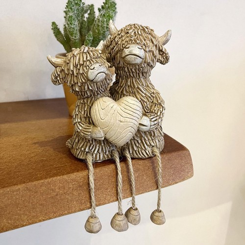 Couple cow ornament - couple, statue