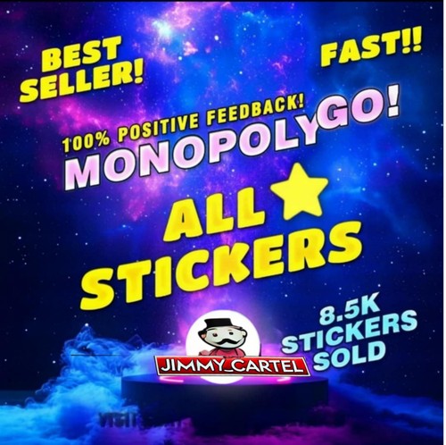 Monopoly stickers - monopoly, go