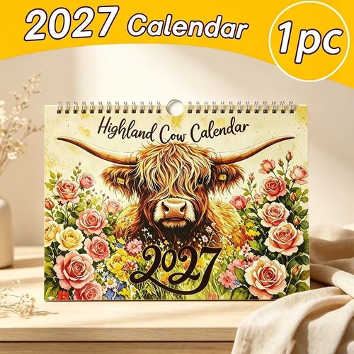 Highland cow calendar 2027 - highland,