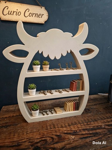 Highland cow shelf wall - cow,