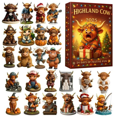 2025 highland cow acrylic - highland, 2d