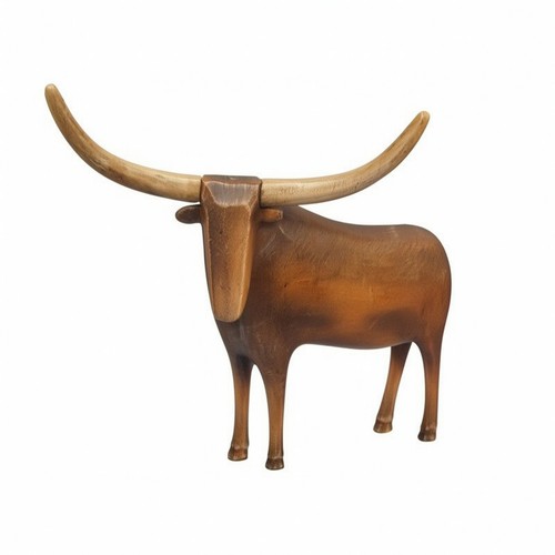 Longhorn bull sculpture - longhorn,