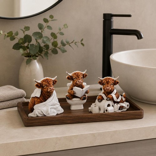 Highland cow ornaments - cow,