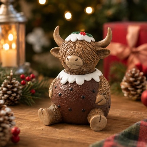 Happy highland cow pudding - happy,