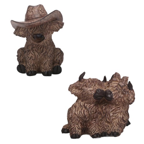 Highland cow statue - highland,