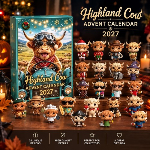 Highland cow advent calendar - cow,
