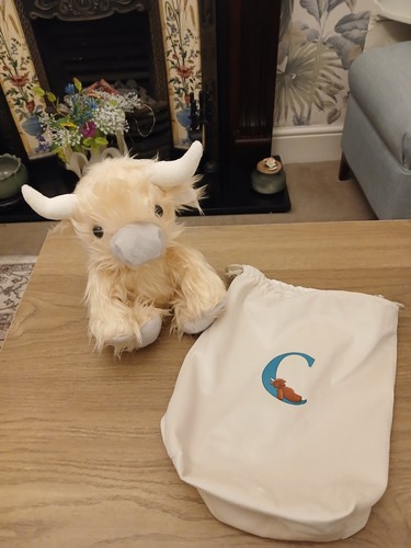 Marmalade highland cow plush - highland,