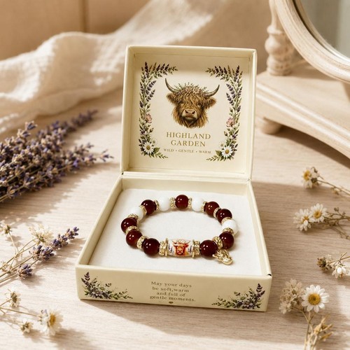 Elastic glass bead bracelet - bead,