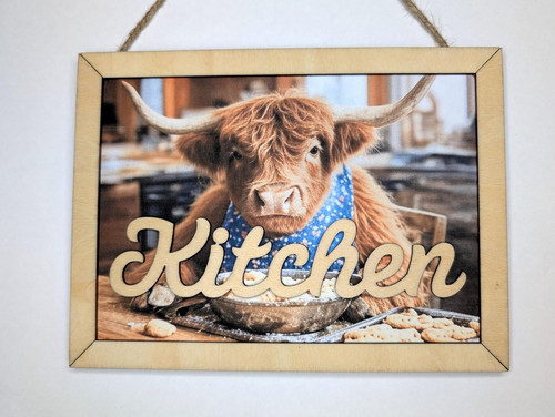 Highland cow kitchen - highland,
