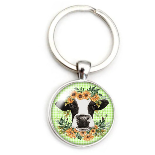 Beautiful cow and flowers - and,