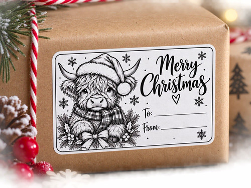 Christmas highland cow gift - christmas,
