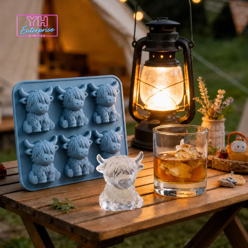 Mini highland cow - highland, cube