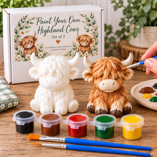 Paint your own highland cows - own,