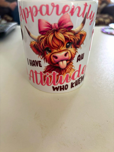 Ceramic highland cow - highland, humour