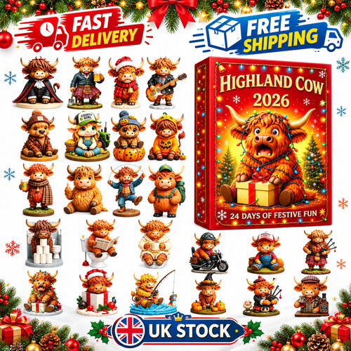 Highland cow christmas - highland,