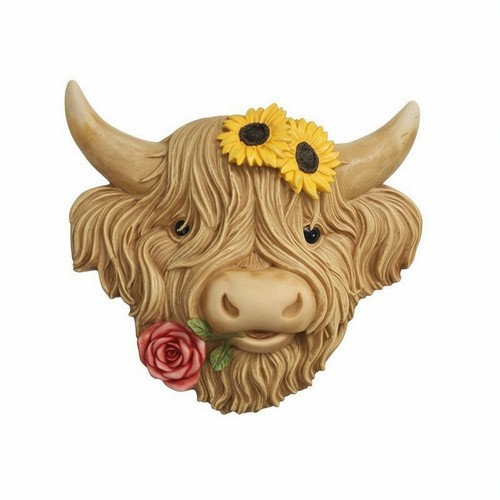 Highland cow head wall decor - cow,