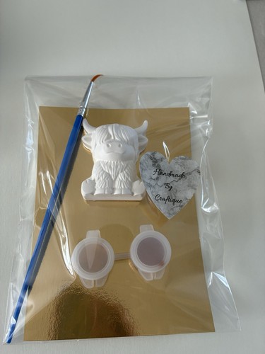 Paint your own highland cow - paint,