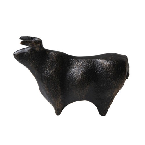 Cow figurine sculptural metal - figurine,