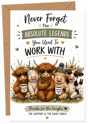 Leaving card funny highland - leaving,