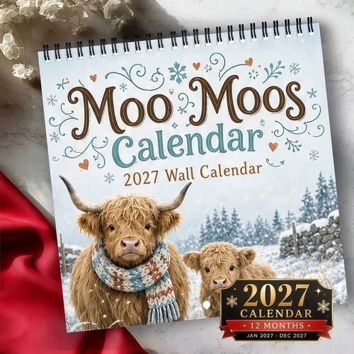 2027 highland cow wall - cow,