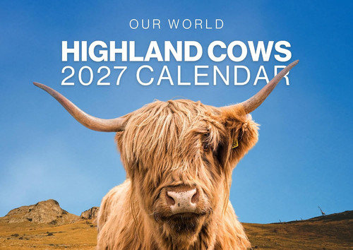 Highland cow calendar 2027 - cow, 2027,