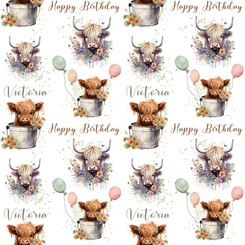 Highland cows cow birthday - highland,
