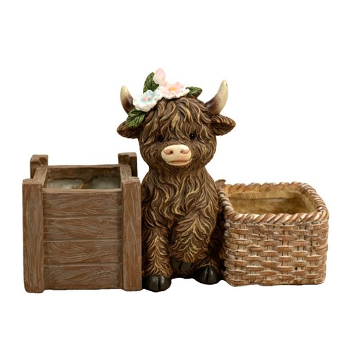 Highland cow planter - cow,
