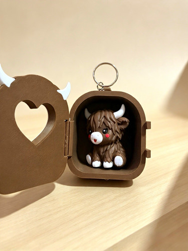 Highland cow heart - highland, window