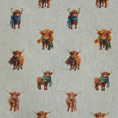Cotton rich linen look fabric - linen,