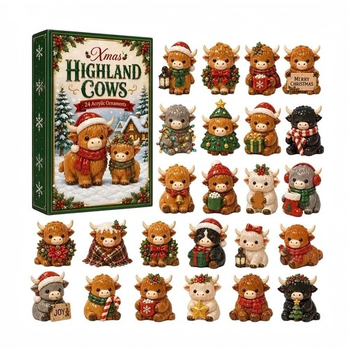Highland cow christmas advent - highland,
