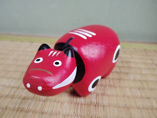 Japanese akabeko red cow - akabeko,