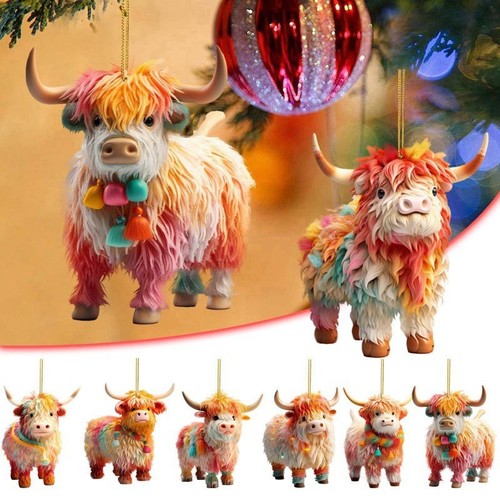 15x merry christmas cow - merry,