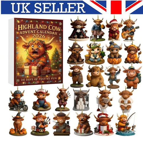 Highland cow christmas - cow,