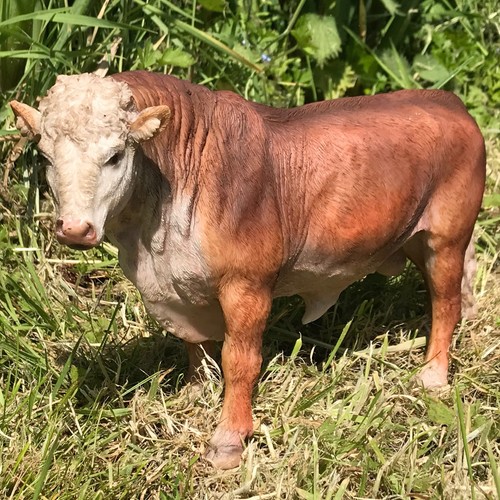 Bull figurine sculpture - , statue