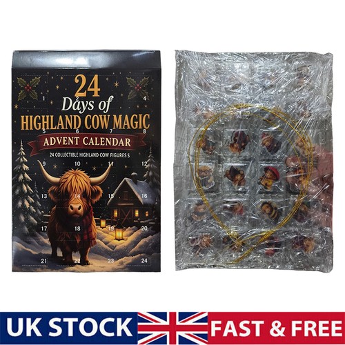 Highland cow christmas advent - cow,
