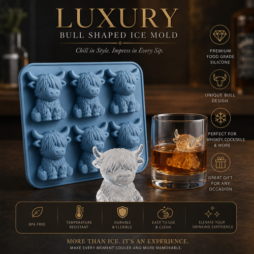 Highland cow ice cube tray - ice,