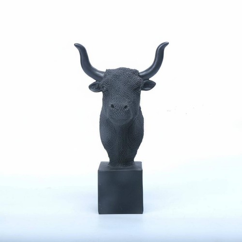 Bull head statue office - bull,