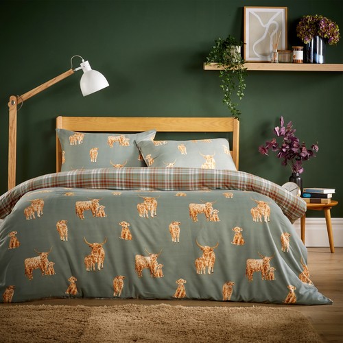 Highland cow duvet - highland,