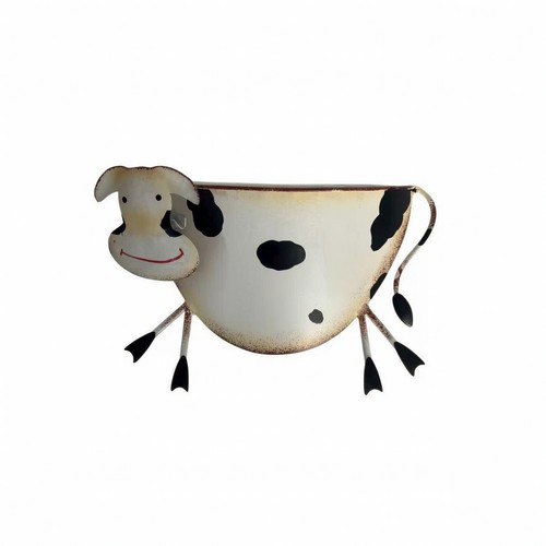 Cow planter iron - planter, flower