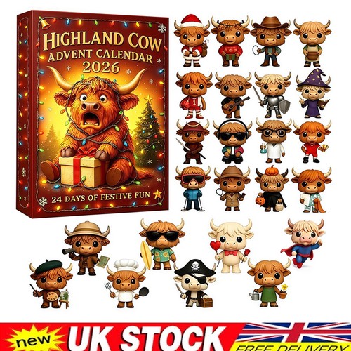 Highland cow christmas advent - cow,